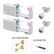 2PCS Disposable Ear Piercing Kit Builtin Stud Guns Bonus Cubic Zirconia Earrings Safe Easy Home