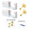 2PCS Disposable Ear Piercing Kit Builtin Stud Guns Bonus Cubic Zirconia Earrings Safe Easy Home 19