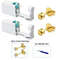 2PCS Disposable Ear Piercing Kit Builtin Stud Guns Bonus Cubic Zirconia Earrings Safe Easy Home 20