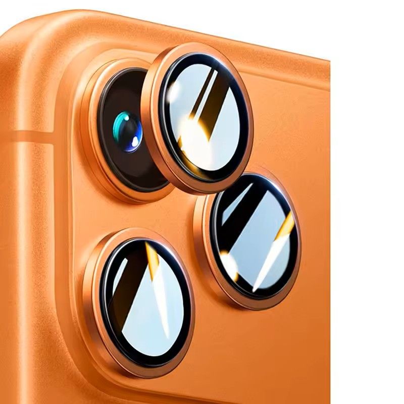 Aluminum Alloy Camera Lens Protector For IPhone 17 Pro Max 9H Tempered Glass Cover Scratch Drop