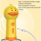 Yellow Duck USB Rechargeable Pet Foaming Bath Machine Automatic Foam Soap Dispenser For Dogs Cats