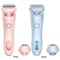 2in1 Electric Ladies Shaver Bikini Trimmer Waterproof IPX7 Hair Removal For Face Underarms Legs