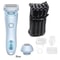 2in1 Electric Ladies Shaver Bikini Trimmer Waterproof IPX7 Hair Removal For Face Underarms Legs