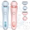 2in1 Electric Ladies Shaver Bikini Trimmer Waterproof IPX7 Hair Removal For Face Underarms Legs