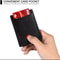 Slim RFIDBlocking Smart Wallet For Men Synthetic Leather Credit Card Holder With Money Clip Ultra