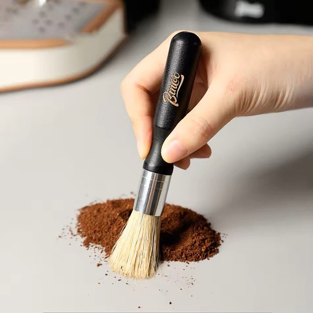 Vintage Coffee Grinder Cleaning Brush Solid Wood Barista Tool For Espresso Machine Coffee Grinder