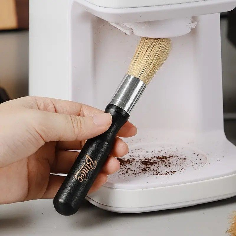 Vintage Coffee Grinder Cleaning Brush Solid Wood Barista Tool For Espresso Machine Coffee Grinder