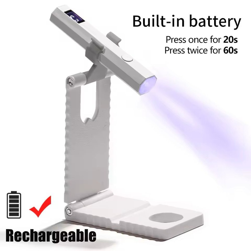 Minicure Portable UV Nail Light Rechargeable Handheld LED Lamp For Gel Nails 8