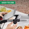 LMETJMA Adjustable Stainless Steel Mandoline Slicer For Vegetables And Fruits 1