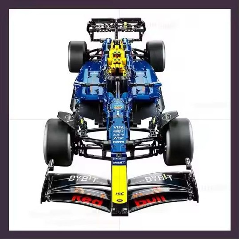 2025 Racing Car Building Blocks Red Blue Models 42206 42207 Kids Gift Set 8