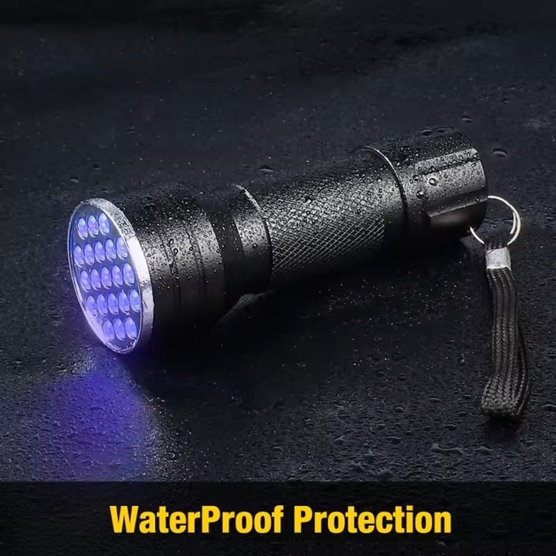 Portable 21 LED UV Ultraviolet Flashlight Blacklight 395 NM Mini Torch 2