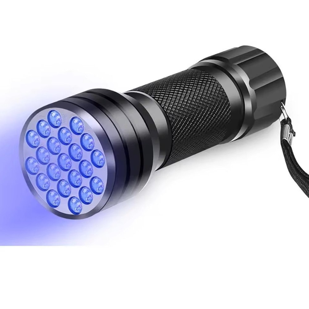 Portable 21 LED UV Ultraviolet Flashlight Blacklight 395 NM Mini Torch 6