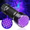 Portable 21 LED UV Ultraviolet Flashlight Blacklight 395 NM Mini Torch 0