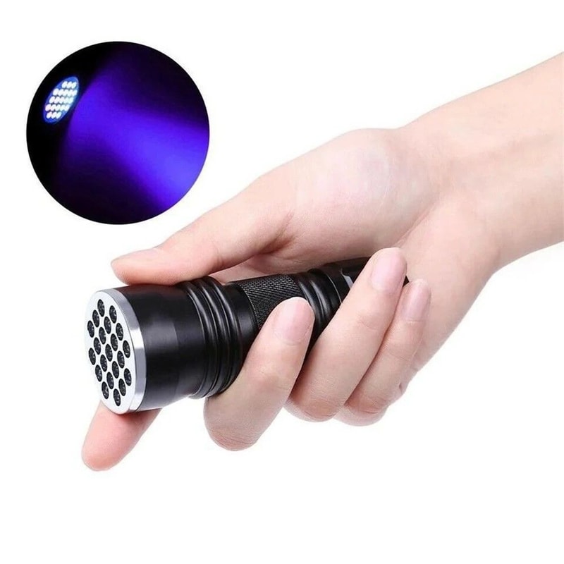 Portable 21 LED UV Ultraviolet Flashlight Blacklight 395 NM Mini Torch 5