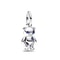 2025 New S925 Silver Spring Ball Bear Cross Pendant For Bracelets 10