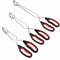 3Sizes Barbecue Scissor Tong NonSlip Long Handle Metal BBQ Baking Clips 8