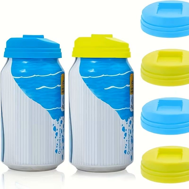 Reusable Beverage Can Cover Sealing Lids For Soda Cola 3 Or 6 Pcs Leakproof Drinkware Accessories 2
