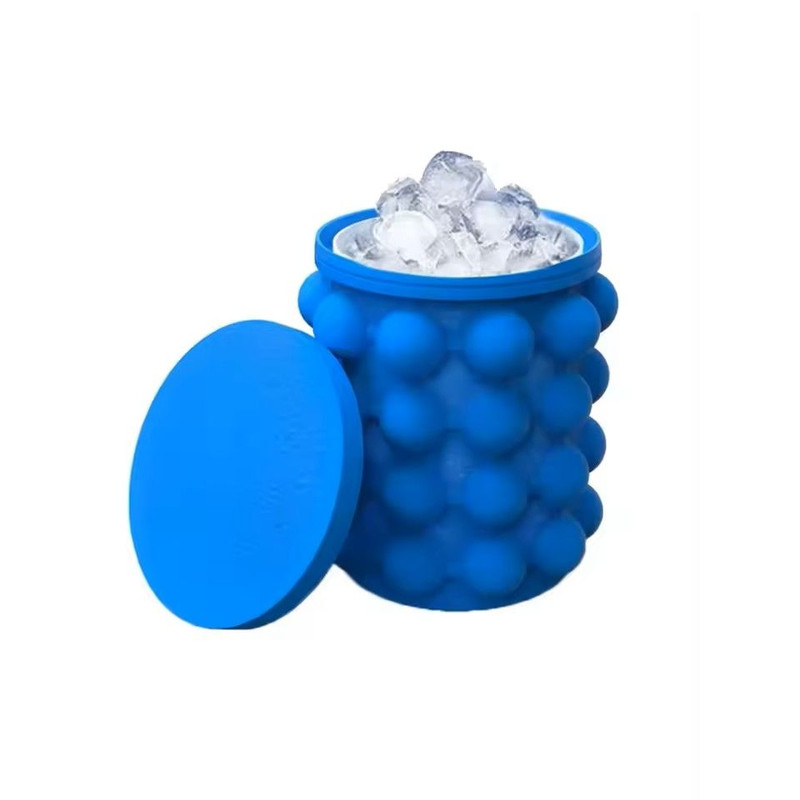 2in1 Silicone Ice Cube Maker Serving Bucket 6