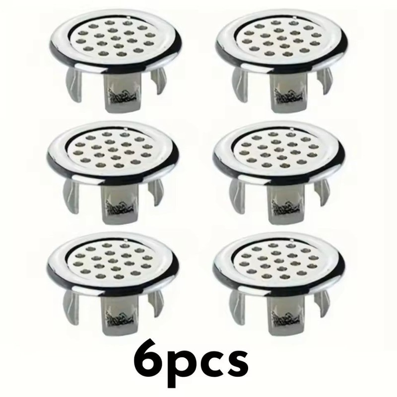 Chrome Sink Overflow Cover Set Leak Proof Easy Install 7