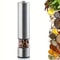 Electric Salt And Pepper Grinder Set One Handed Stainless Steel 1