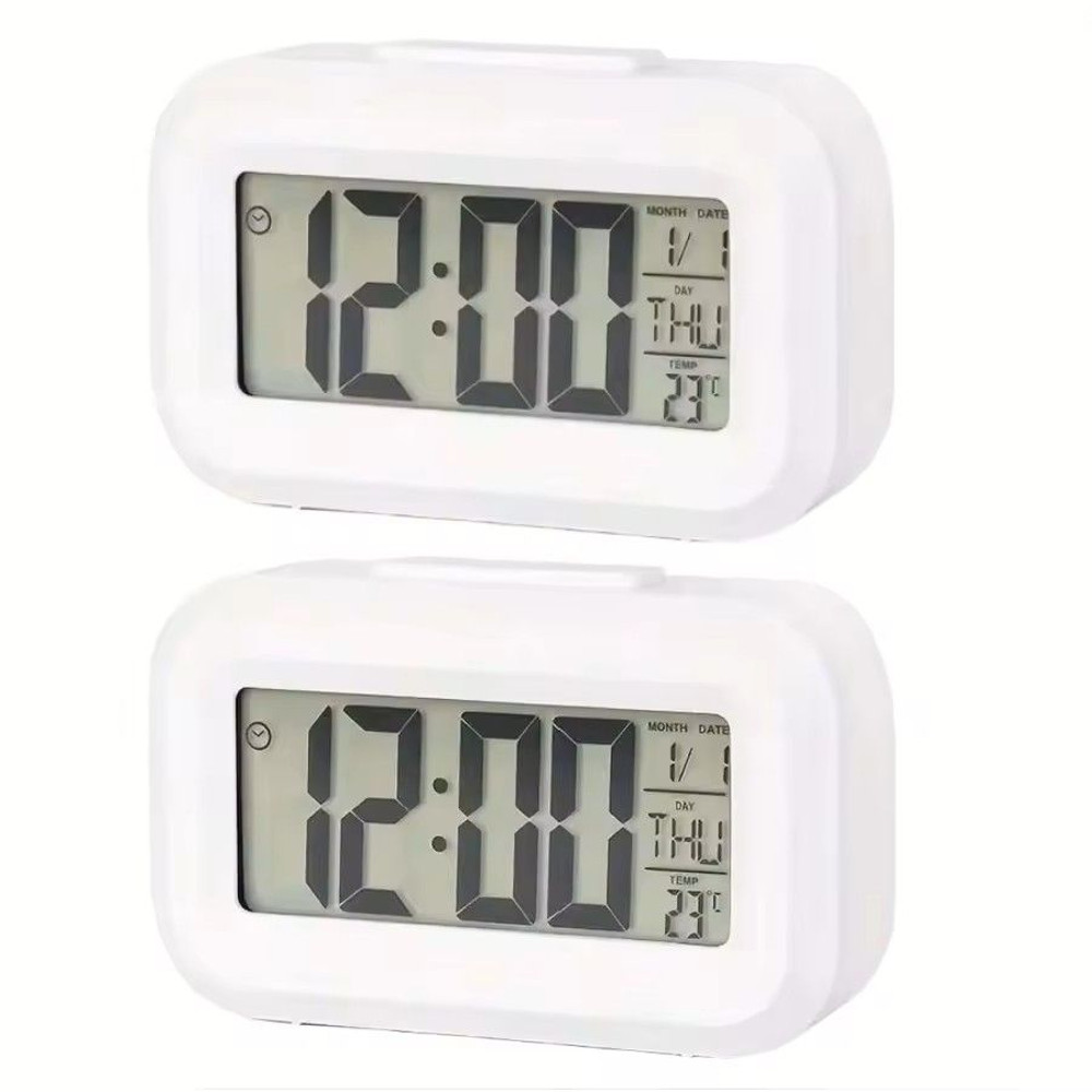 Smart Digital Alarm Clock With LCD Display And Temperature 10
