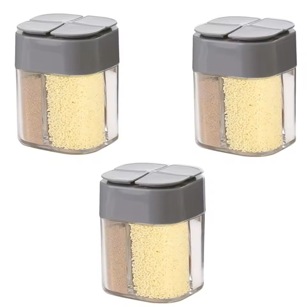 4 In 1 Camping Seasoning Shaker Portable Spice Jar With Lid For BBQ Cooking And Travel 9