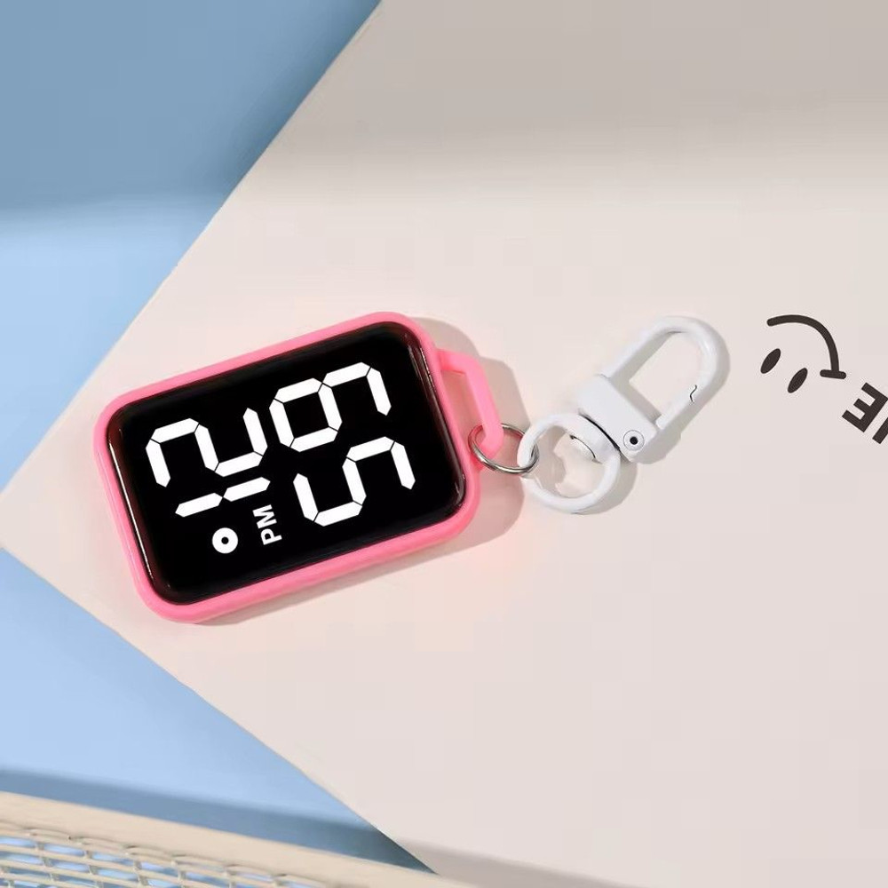 LED Keychain Digital Watch Mini Pocket Timepiece For Students And Backpacks 8