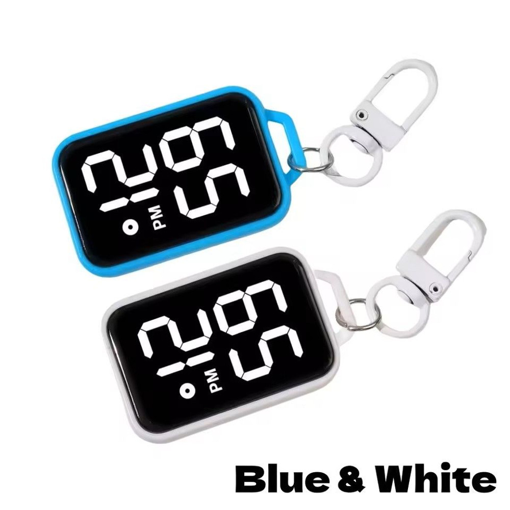 LED Keychain Digital Watch Mini Pocket Timepiece For Students And Backpacks 10
