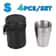 Portable Stainless Steel Cup Set With Carry Case For Outdoor Travel And Camping 1