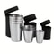 Portable Stainless Steel Cup Set With Carry Case For Outdoor Travel And Camping 4