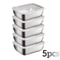 Stainless Steel Food Storage Containers With Flip Top Lids Reusable Kitchen And Fridge Organizers 10