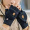 Winter Half Finger Flip Gloves Warm Knitted Windproof Gloves For Men And Women 3