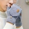 Winter Half Finger Flip Gloves Warm Knitted Windproof Gloves For Men And Women 1
