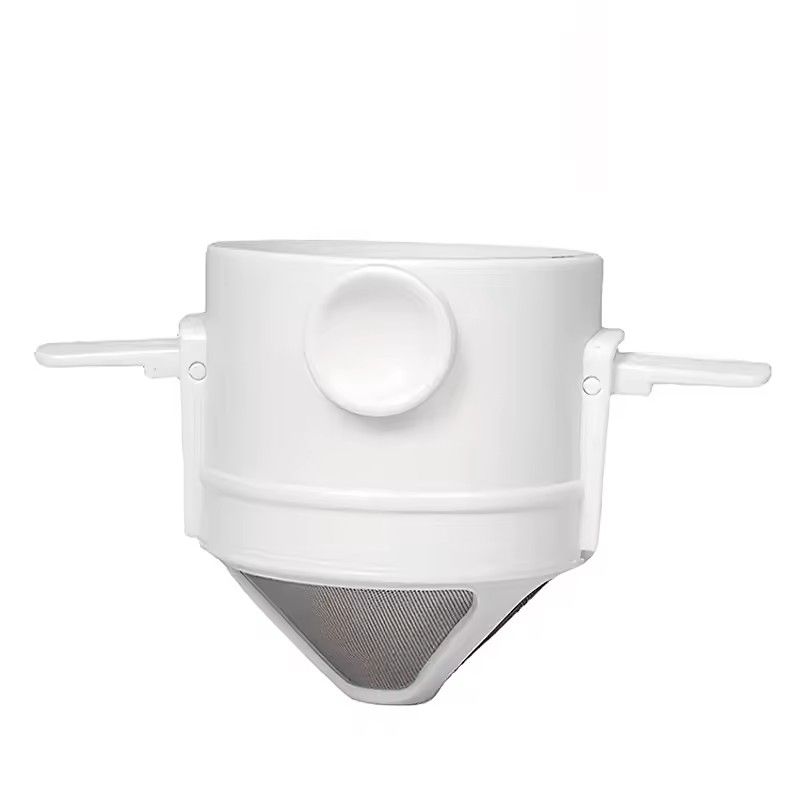 Folding Stainless Steel Coffee Dripper Filter Set With Ear Hook For Hand Pour Over Brewing 5