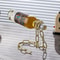 Creative Rope Wine Bottle Holder Snake Chain Suspension Display Rack For Home Decoration 5