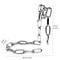 Creative Rope Wine Bottle Holder Snake Chain Suspension Display Rack For Home Decoration 13