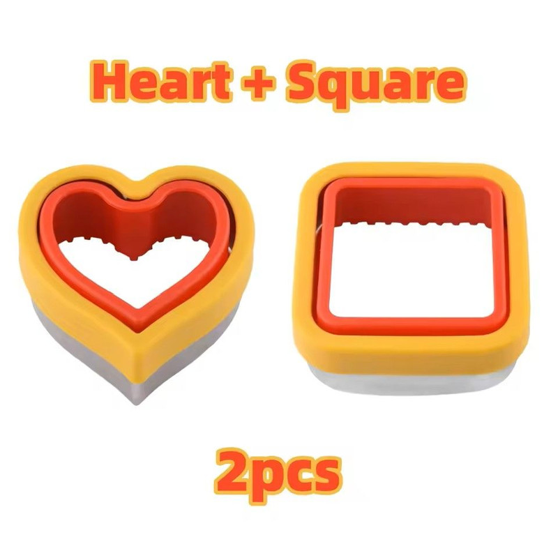 Stainless Steel Sandwich Cutting Mold With Hand Guard Multi Purpose Toast And Fruit Cutter For Lunc 12