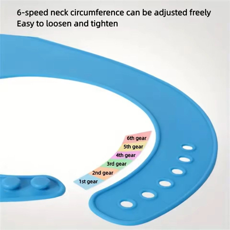 Large Silicone Adult Bib Waterproof Food Grade Bib With Pocket For Elderly Men And Women 4