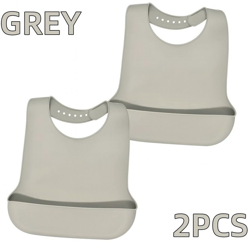 Large Silicone Adult Bib Waterproof Food Grade Bib With Pocket For Elderly Men And Women 11