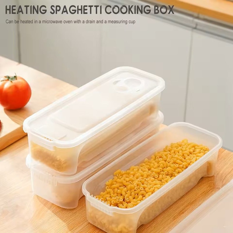 Heating Microwave Pasta Cooker Fast Easy Noodle Cooking Box For Home Dorm Use 0