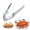 Heavy Duty Zinc Alloy Nutcracker Walnut Hazelnut Pine Nut Sheller Tool 4