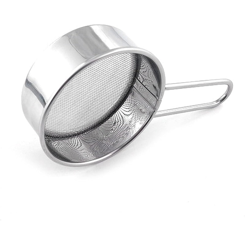 Small Handheld Fine Mesh Flour Sieve Perfect For Baking Powdered Sugar Chocolate Dusting 9