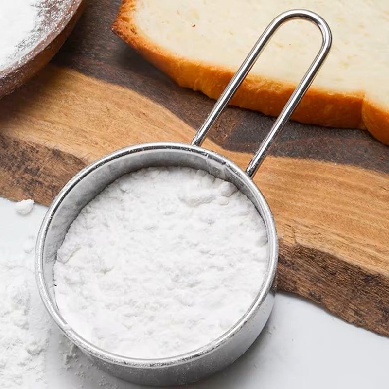 Small Handheld Fine Mesh Flour Sieve Perfect For Baking Powdered Sugar Chocolate Dusting 5