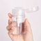 Transparent PushDown Pump Bottle Refillable Dispenser For Makeup Nail Polish Remover Travel Use 3