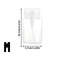 Transparent PushDown Pump Bottle Refillable Dispenser For Makeup Nail Polish Remover Travel Use 15