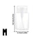 Transparent PushDown Pump Bottle Refillable Dispenser For Makeup Nail Polish Remover Travel Use 15