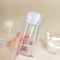 Transparent PushDown Pump Bottle Refillable Dispenser For Makeup Nail Polish Remover Travel Use 12