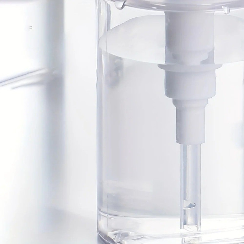 Transparent PushDown Pump Bottle Refillable Dispenser For Makeup Nail Polish Remover Travel Use 10