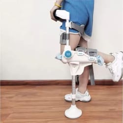 hands-free knee crutch walker – single-leg telescoping mobility support aid