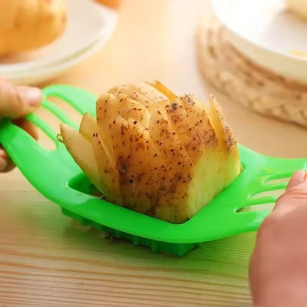 Stainless Steel Potato And Vegetable Cutter Square Slicer For Fries And Uniform Veggie Cuts 2